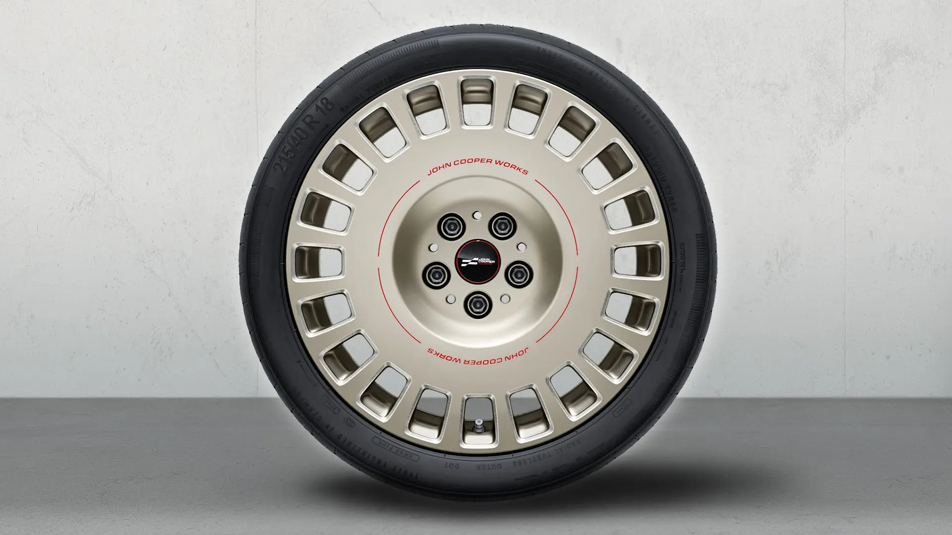 MINI JCW 18" Rallye Spoke 964 kevytmetallivanne, väri Vibrant Silver, timanttihiottu.