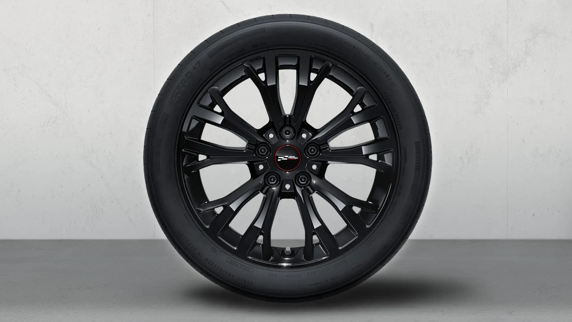 17" John Cooper Works ‑kevytmetallivanne Star Spoke 962 ‑talvirengas, väri Jet Black.