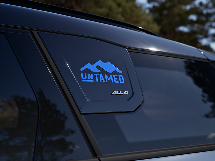 Kuva MINI Countryman Untamed Editionin C-pilarista.