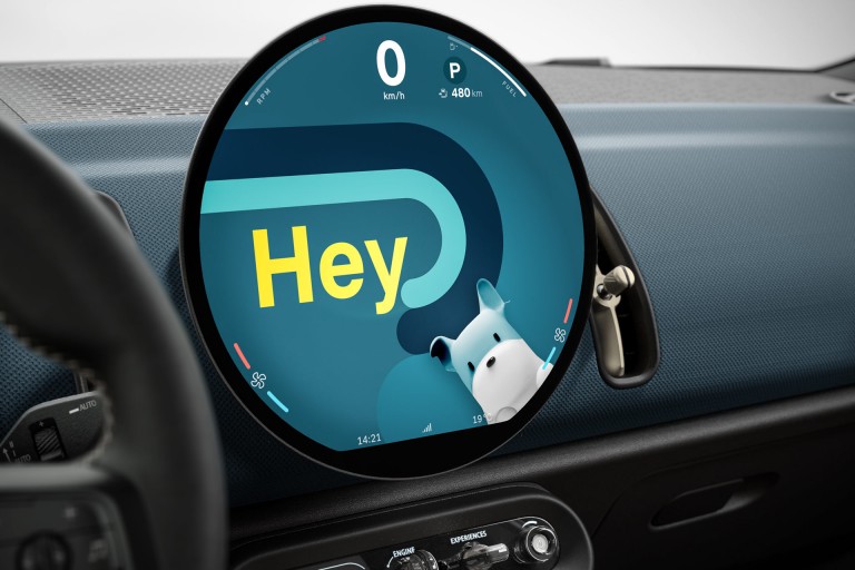 Täyssähköinen MINI Countryman - mosaiikki - digitaalinen kokemus