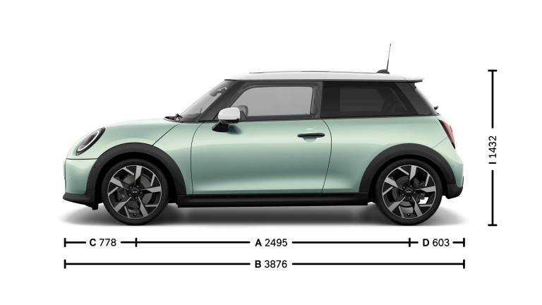 MINI Cooper 3-ovinen – mitat – introkuva